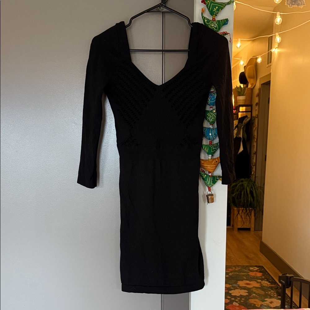 Free people seamless crossover dress slip, black intimately buy free people